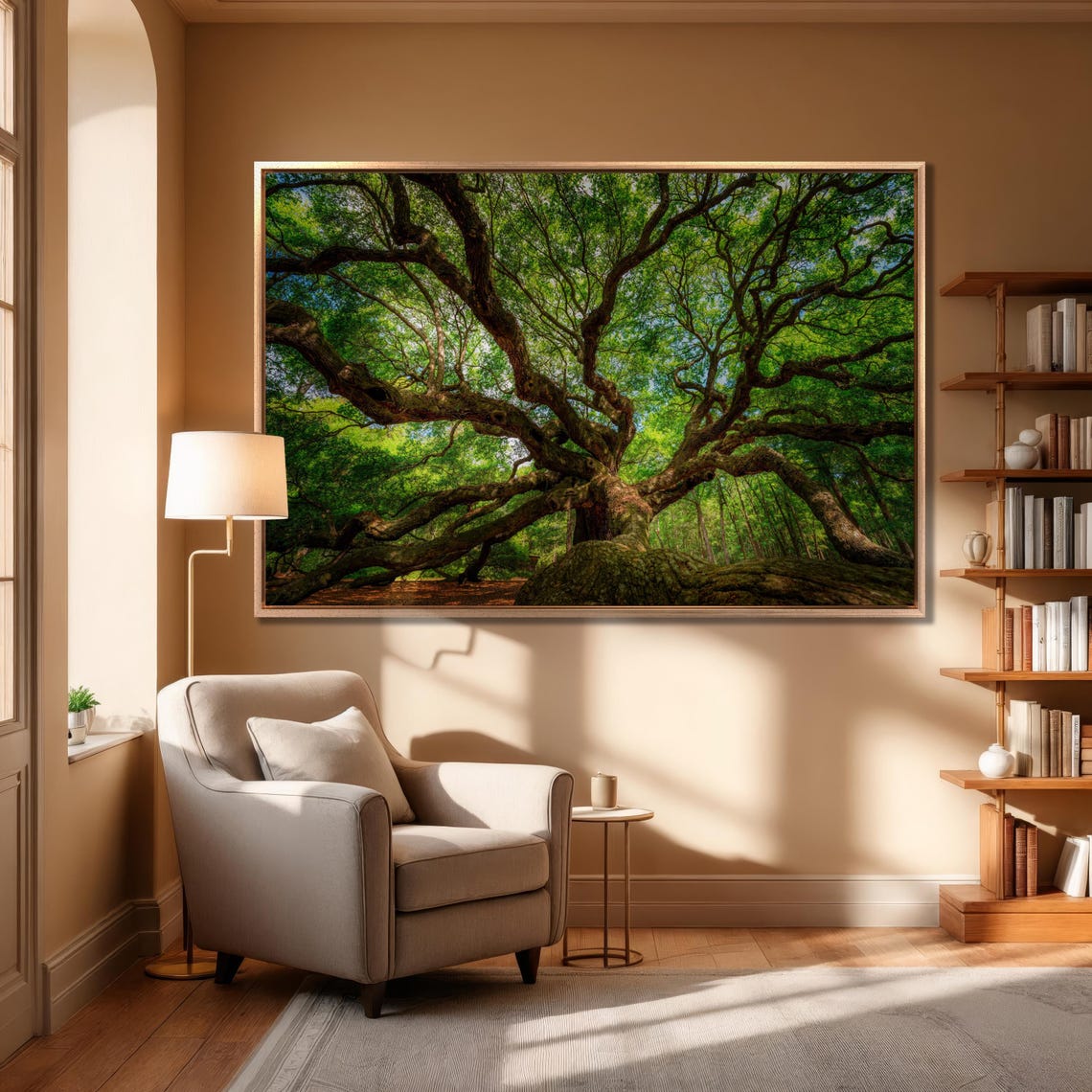 Angel Oak Massive Live Oak Canopy Sprawling Branches Wall Art - Image 3