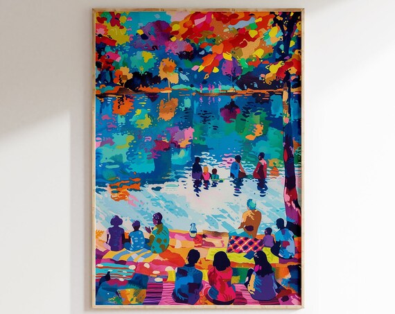 Henri Matisse Inspired Poster Colorful Framed Henri Matisse Print Matisse Art Print Living Room Retro Wall Art Aesthetic Room Decor