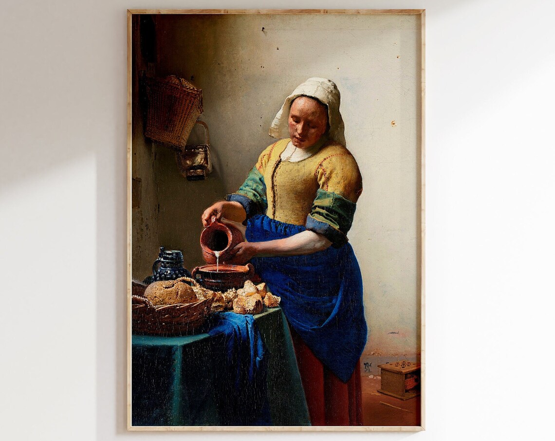 Johannes Vermeer Vintage Museum Wall Art Print