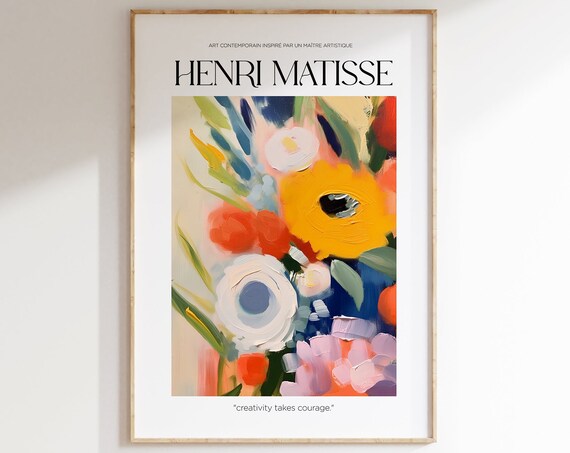 Henri Matisse Print Aesthetic Matisse Poster For Modern Gallery Exhibition Art Minimalist Neutral Wall Art Matisse Cut Outs Gift Idea