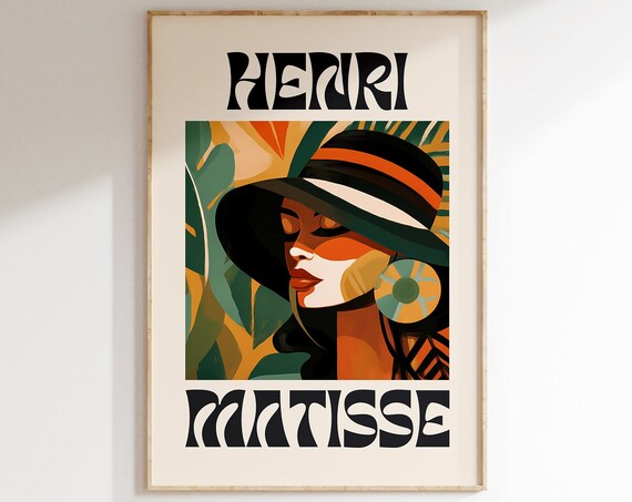 Henri Matisse Print Modern Gallery Exhibition Art Aesthetic Matisse Poster Minimalist Floral Wall Art Colorful Classic Art Home Decor