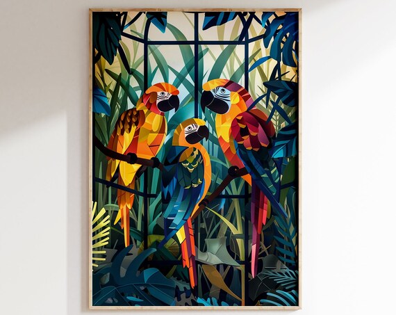 Henri Matisse Inspired Print With Frame Exhibition Gallery Wall Colorful Matisse Poster Matisse Art Print Living Room Retro Wall Art
