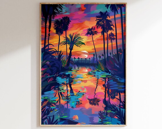 Henri Matisse Inspired Print With Frame Colorful Matisse Poster Matisse Art Print Living Room Retro Wall Art Exhibition Gallery Wall