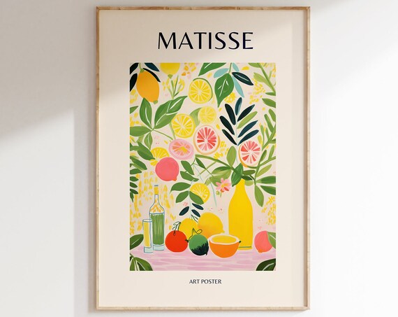 Henri Matisse Citrus Still Life Lemon Orange Modern Art Poster