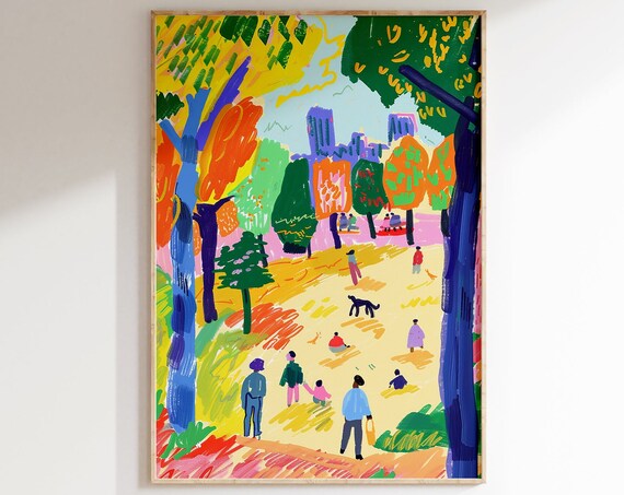 Henri Matisse Inspired Poster Framed Henri Matisse Print Matisse Art Print Living Room Retro Poster Aesthetic Matisse Wall Art