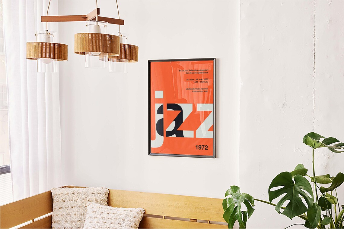Retro German Jazz Festival Poster, Vintage Concert Print - Image 5