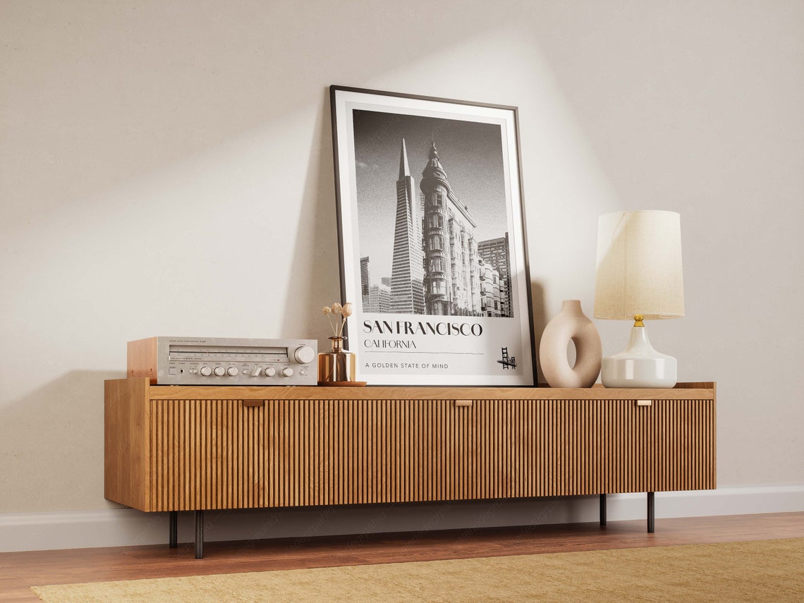 San Francisco California Golden State Mind Black White Photo Poster - Image 2