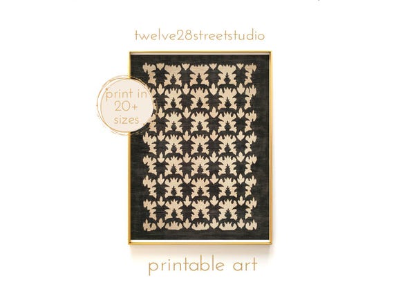 Vintage Rustic Textile Pattern Instant Downloand Artwork Print In 20 Sizes Wall Art Vintage Wall Art Moody Wall Art