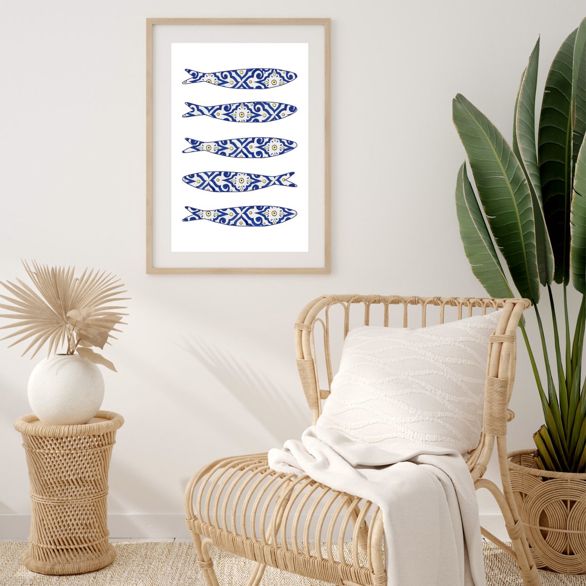 Portuguese Sardine Tile Art Print, Portugal Decor - Image 3