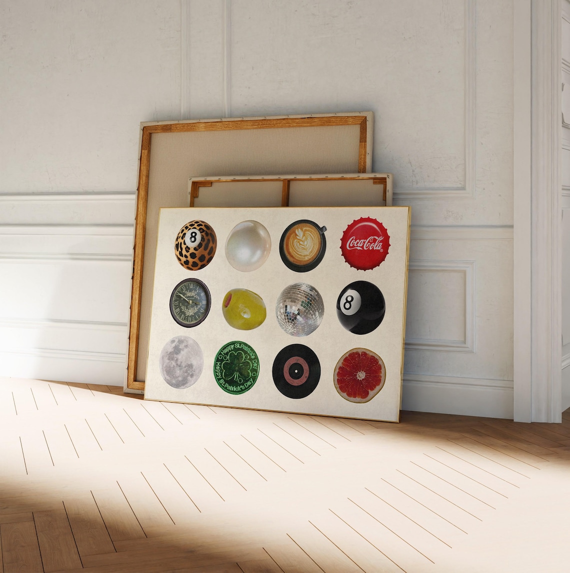 8 Ball Vintage Retro Dorm Wall Art Print