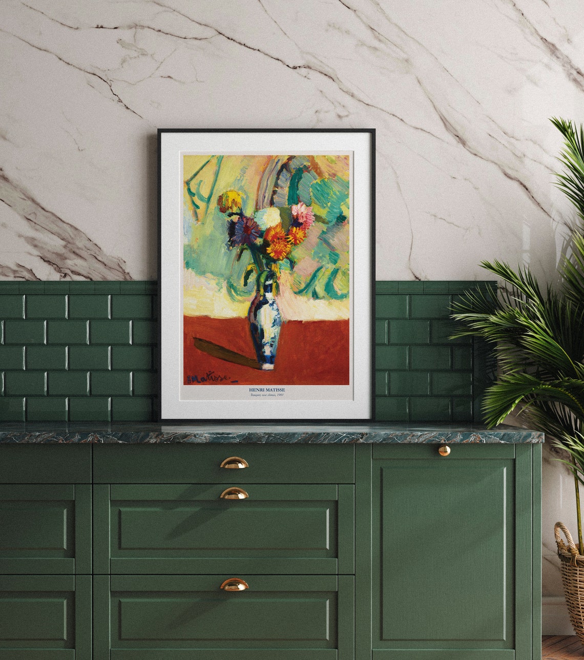 Henri Matisse Bouquet 1901 Fauvist Flower Vase Colour Poster - Image 3