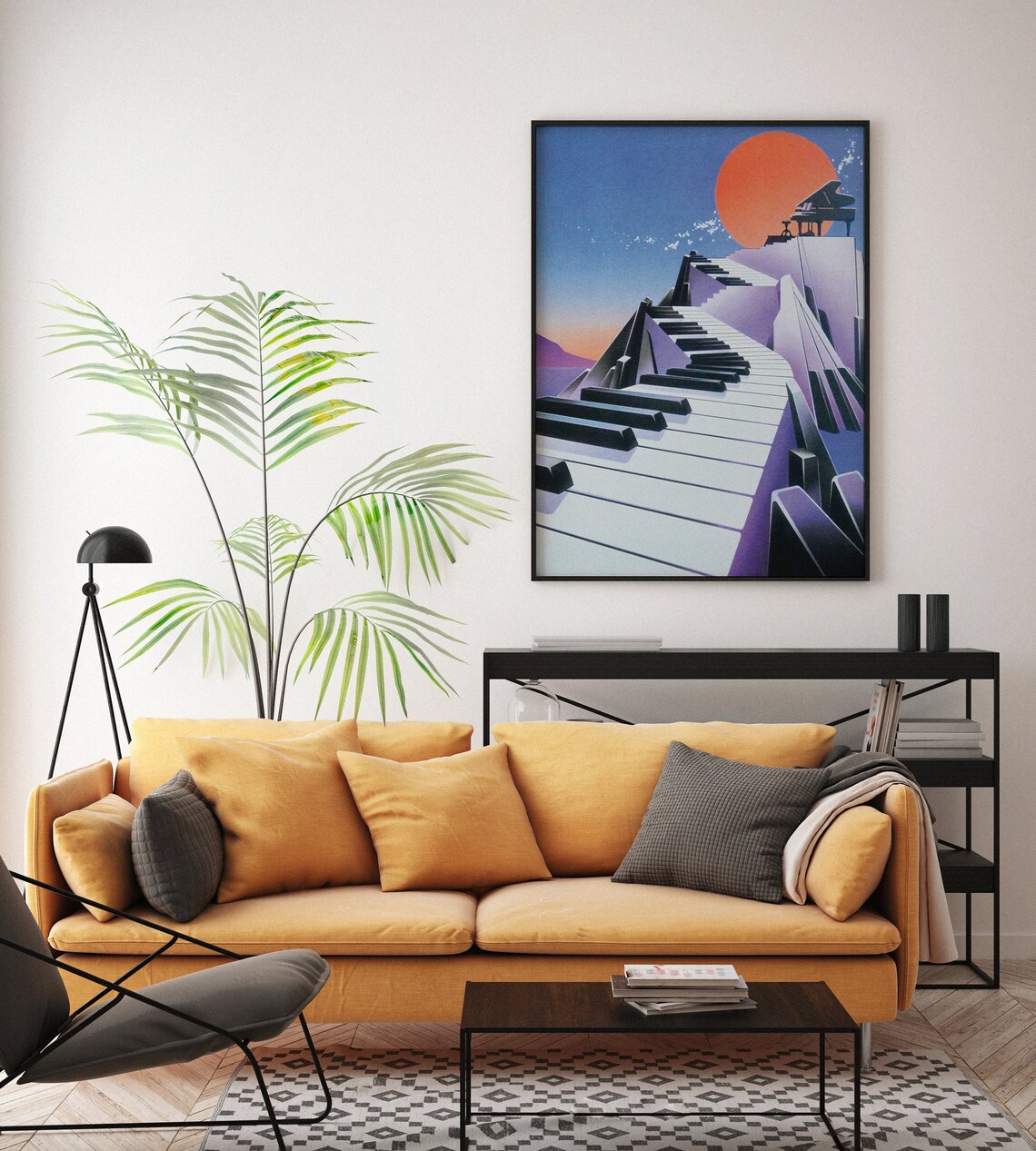 Piano Retro Poster, Music Wall Art Print - Image 7