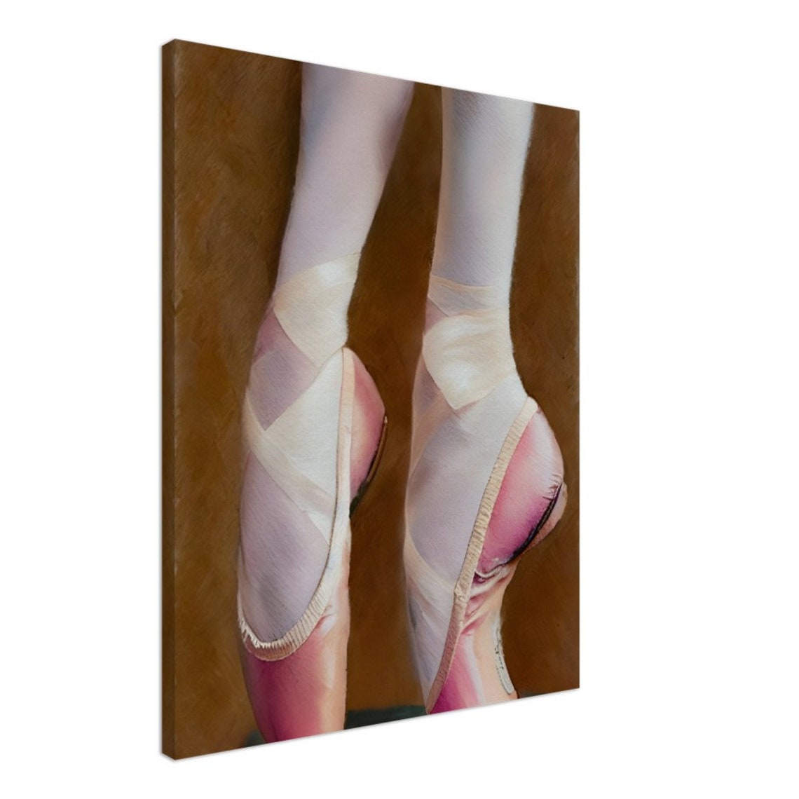Ballet Pointe Shoes Close Up Graceful Dancer Stage Art Poster - Image 2