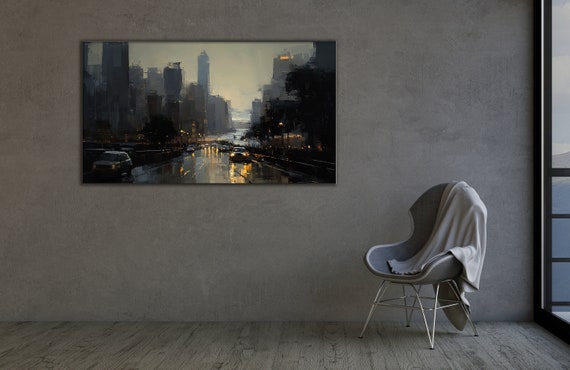 Urban Lights Cityscape Art Print