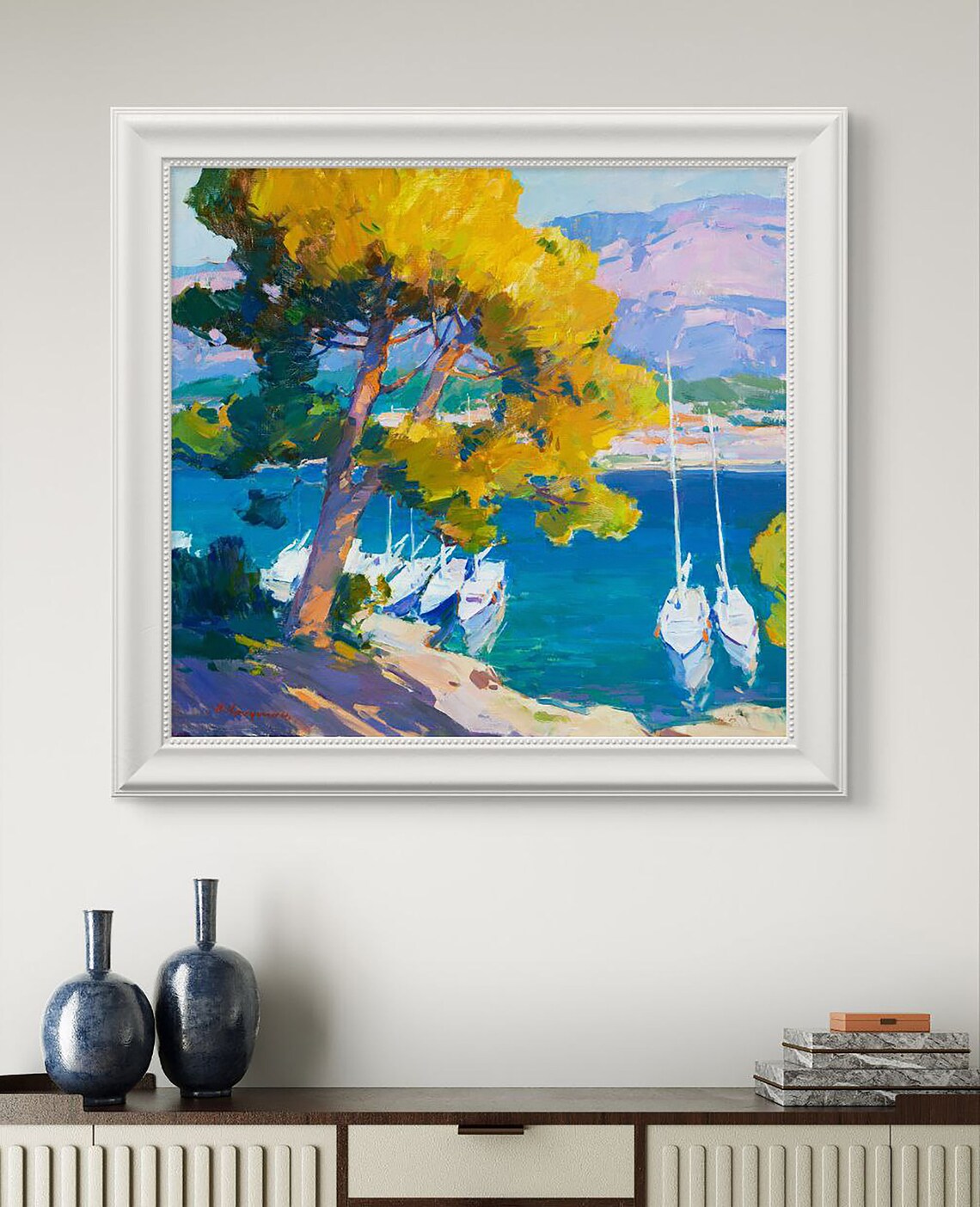 Makarska Riviera Seascape, Croatian Wall Art Print - Image 2