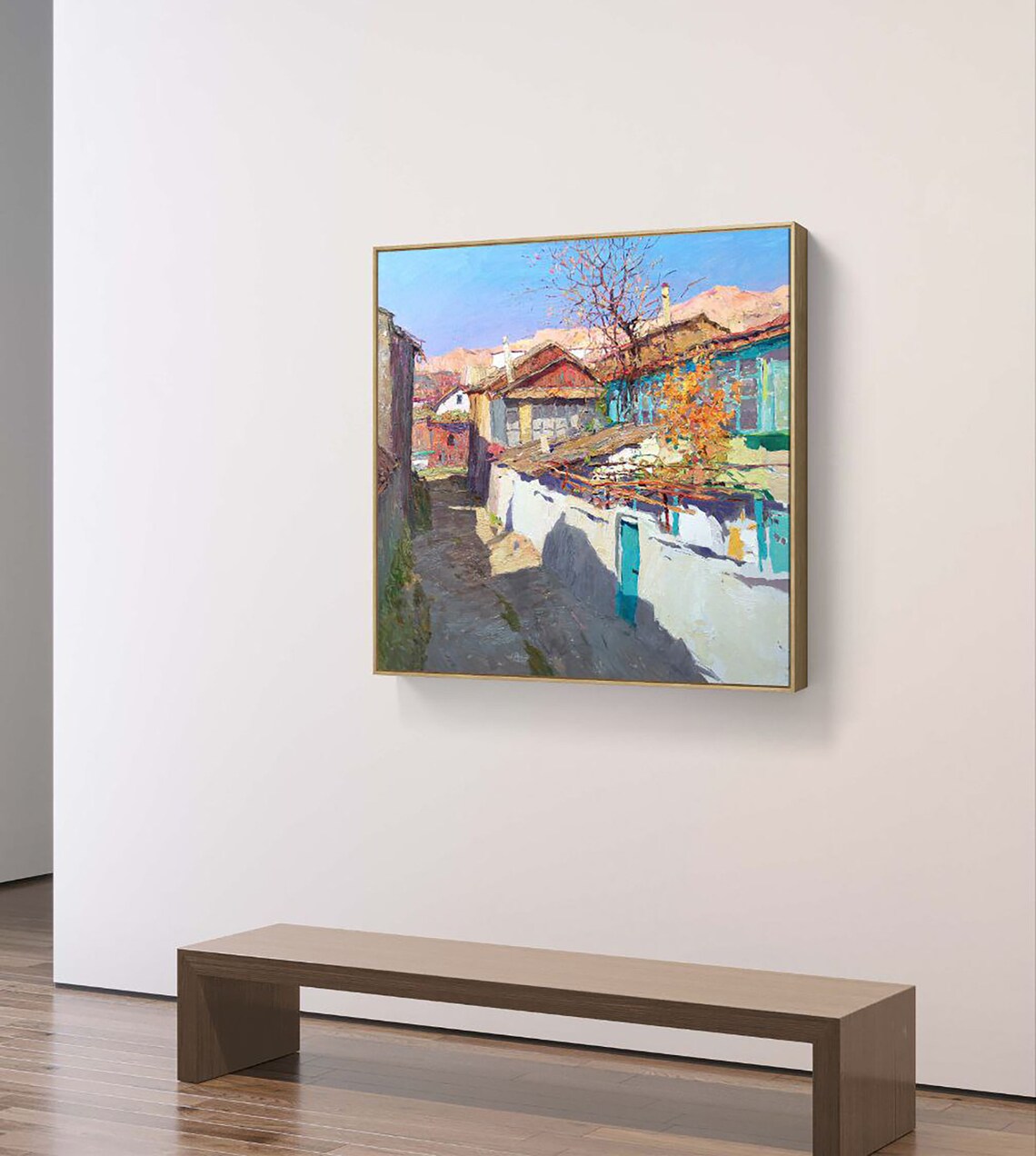 Mountain Village Impressionism Art Print - Image 2