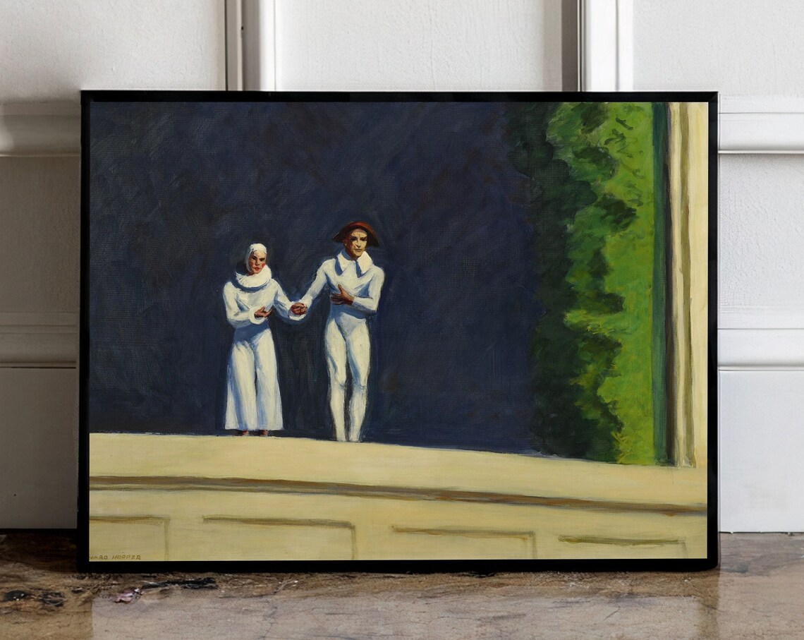 Edward Hopper Two Comedinas Art Print, Modern Art - Image 2