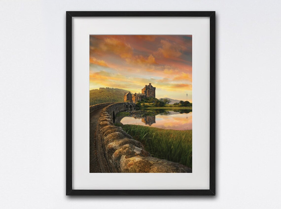 Eilean Donan Castle Scottish Highlands Travel Poster