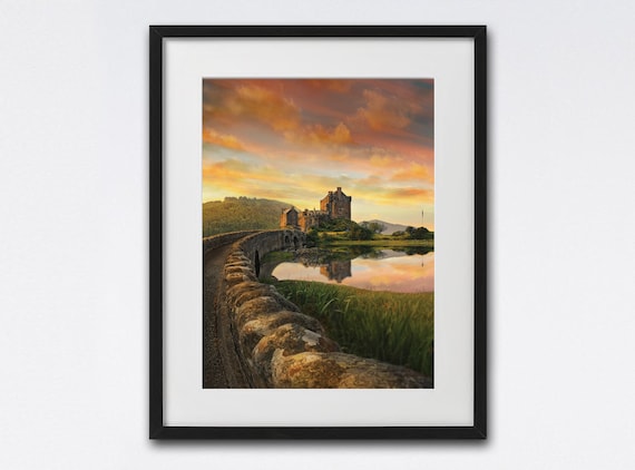 Eilean Donan Castle Scottish Highlands Travel Poster