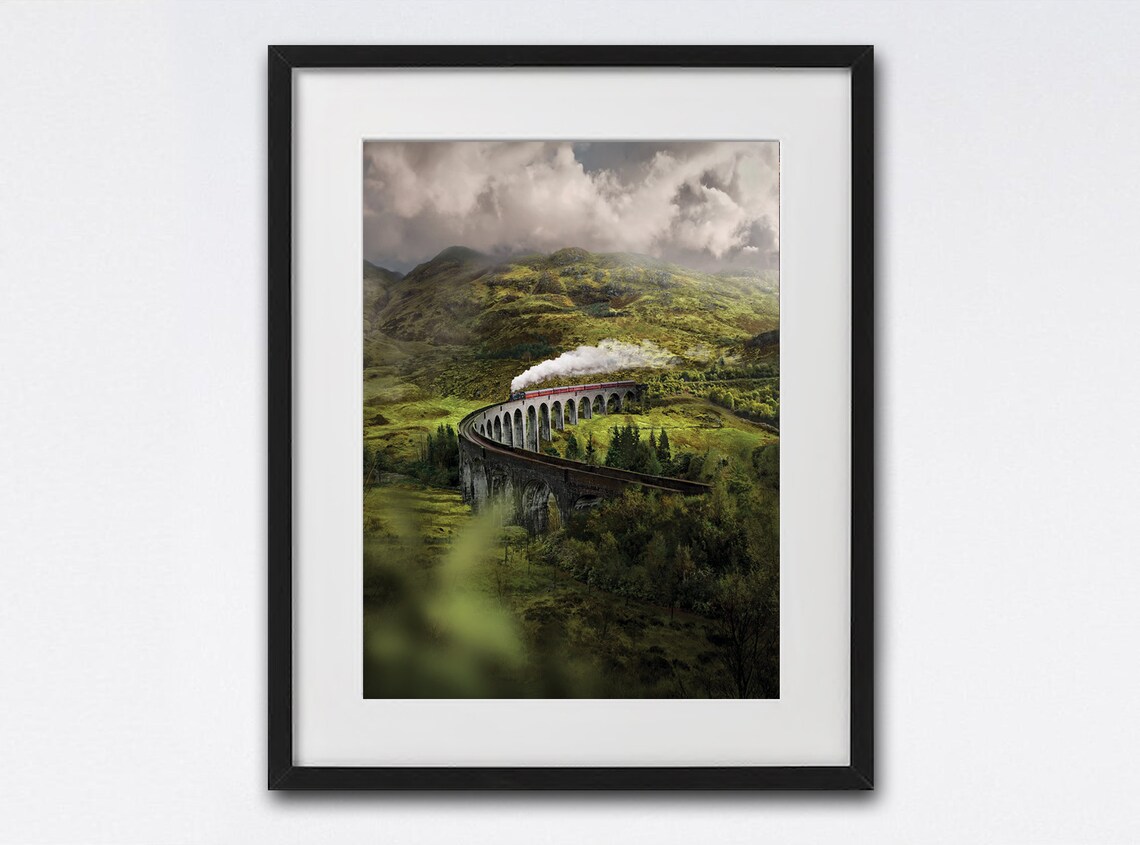 Glenfinnan Viaduct Scottish Landscape Photography Poster