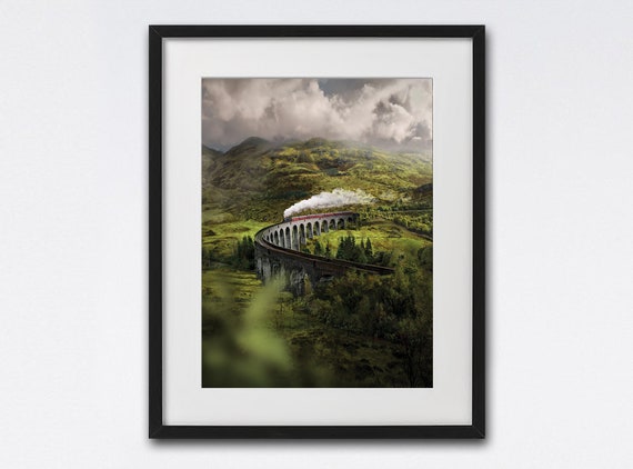 Glenfinnan Viaduct Scottish Landscape Photography Poster