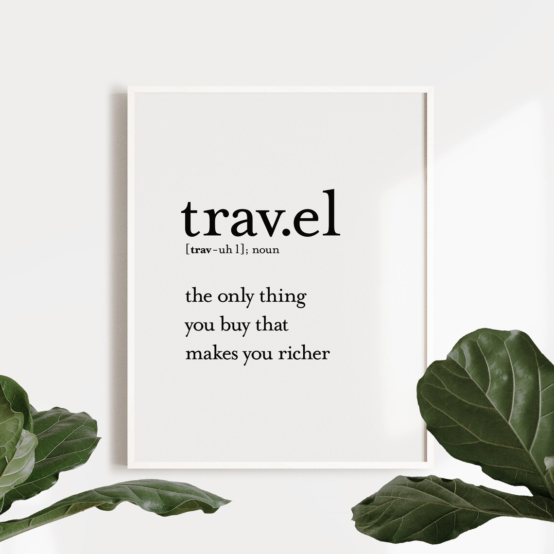 Travel Definition Phrase Poster, Travel Wall Decor - Image 2