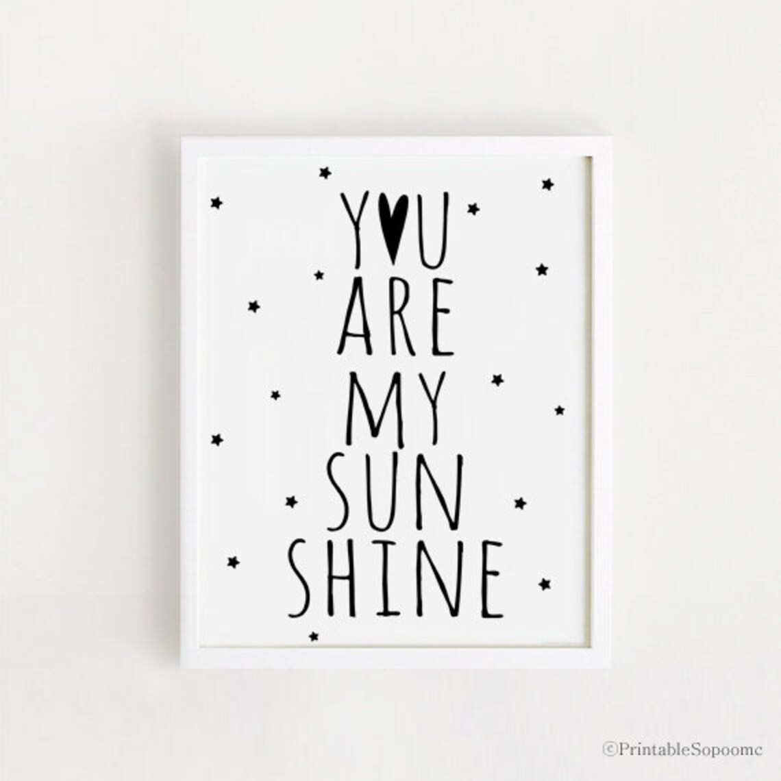 You Are My Sunshine Print Nursery Art Print