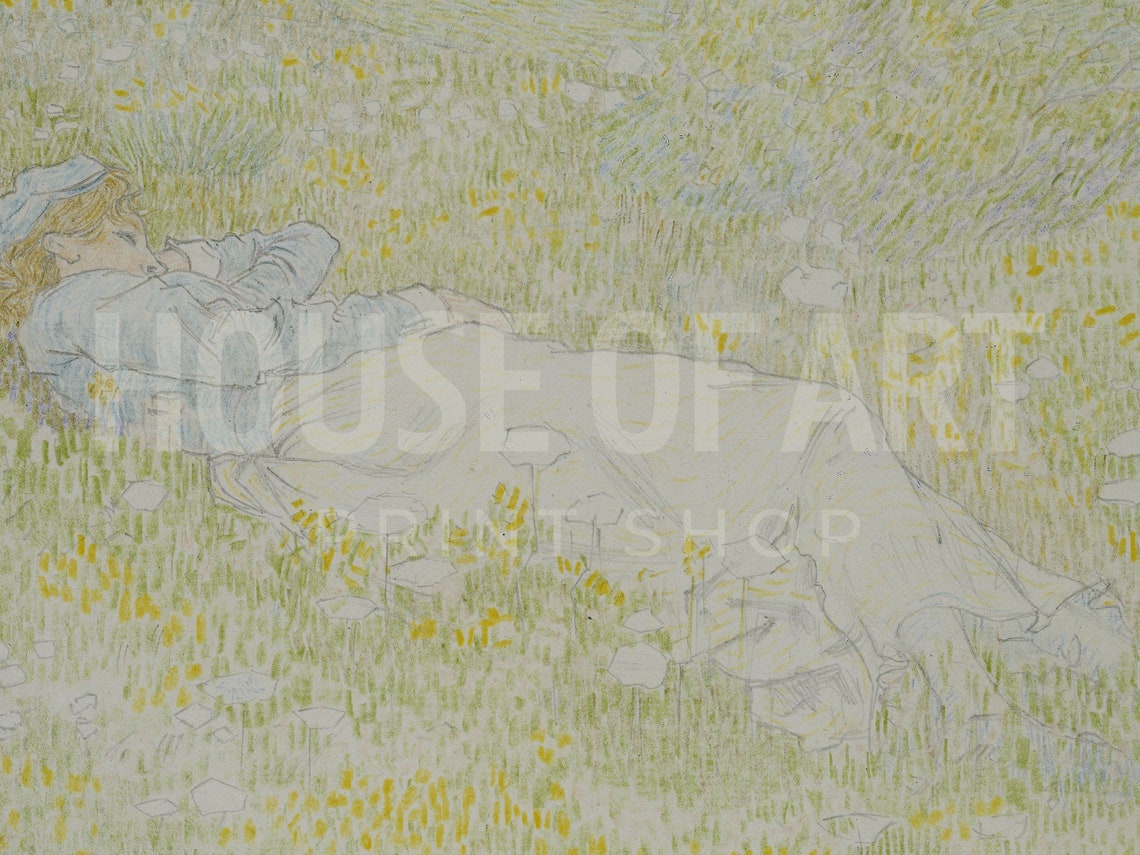 Frame Tv Art 4k Vintage Portrait Of A Girl Laying In Dunes Oil Painting Summer Spring Field Painting Young Woman Garden - Image 2