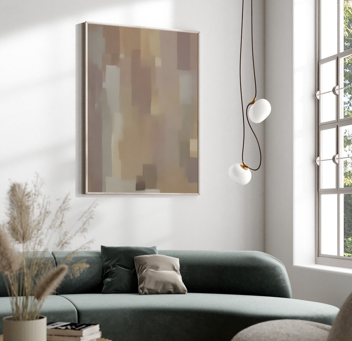 Japandi Neutral Abstract Brown Beige Wabi Sabi Modern Minimal Poster - Image 3