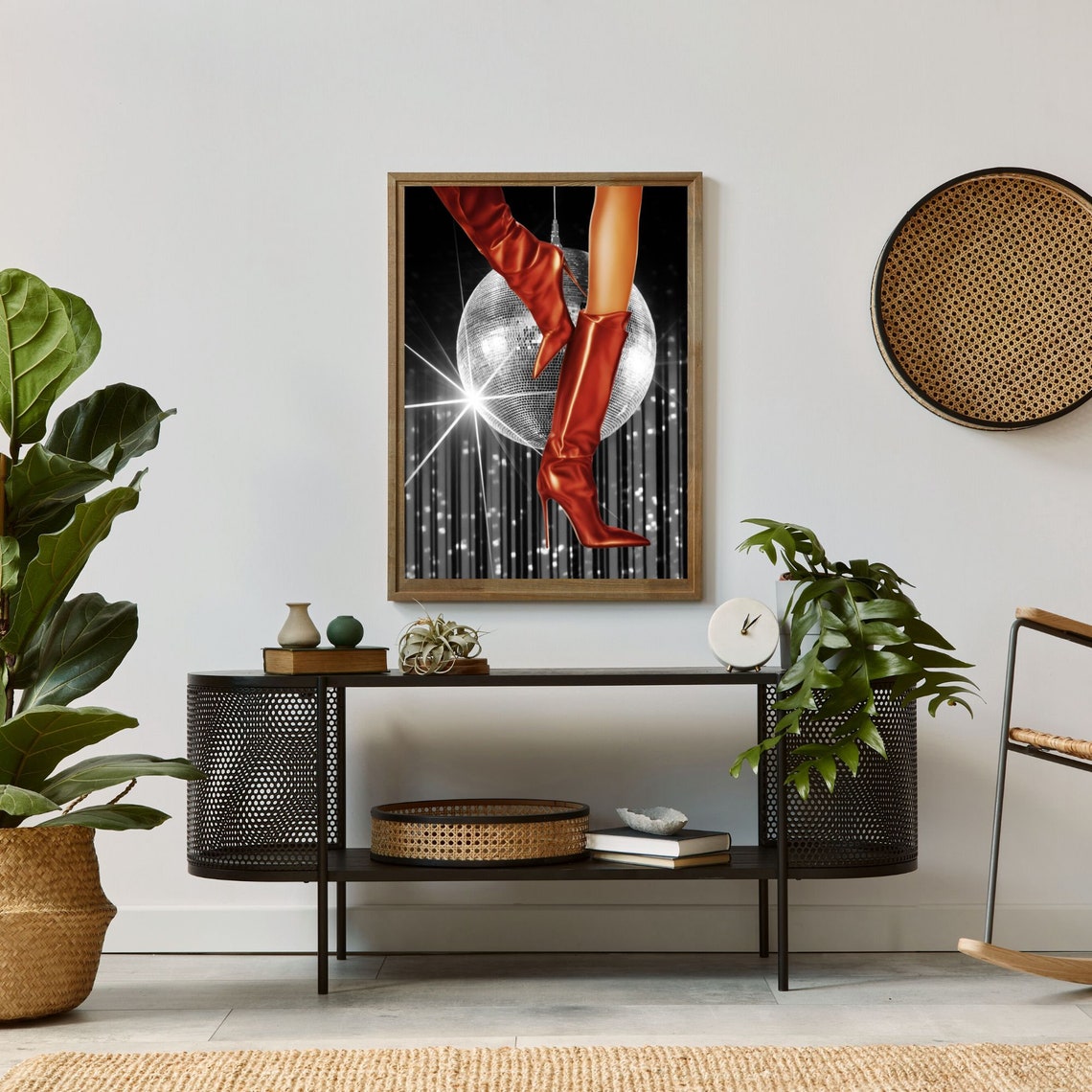 Red Boots Print Fashion Magazine Cover Print Trendy Print Feminist Wall Art Retro Fashion Print Vintage Poster Preppy Room Decor - Image 3