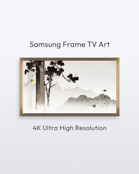Samsung Frame Tv Art Chinese Minimalist Landscape Painting 4k Print