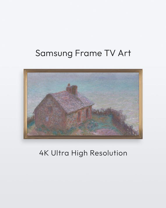 Monet Customs House Samsung Frame Tv Art Famous Painting 4k Print