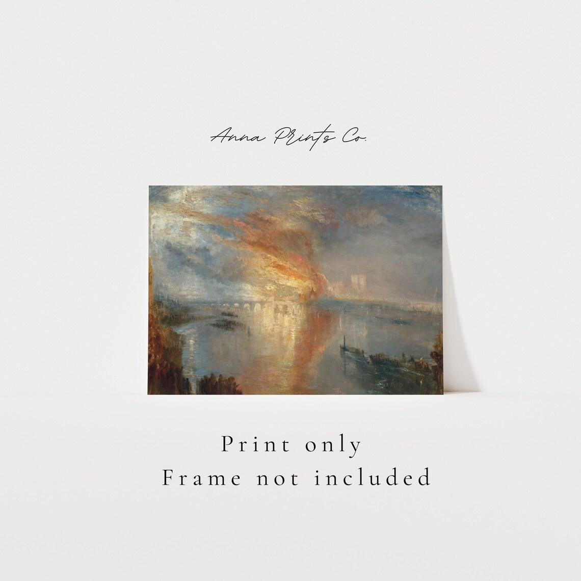 Turner Burning of the House of Lords Art Print - Image 3