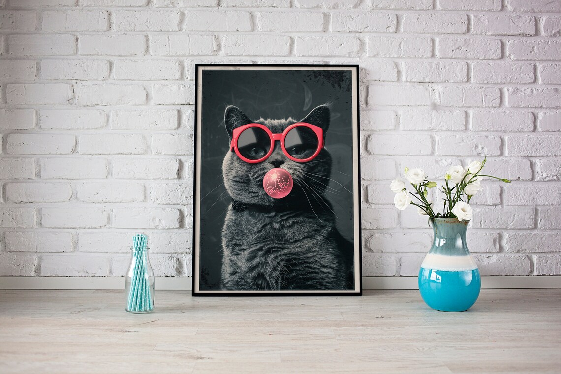 Animal Bubble Contemporary Travel Poster - Image 4