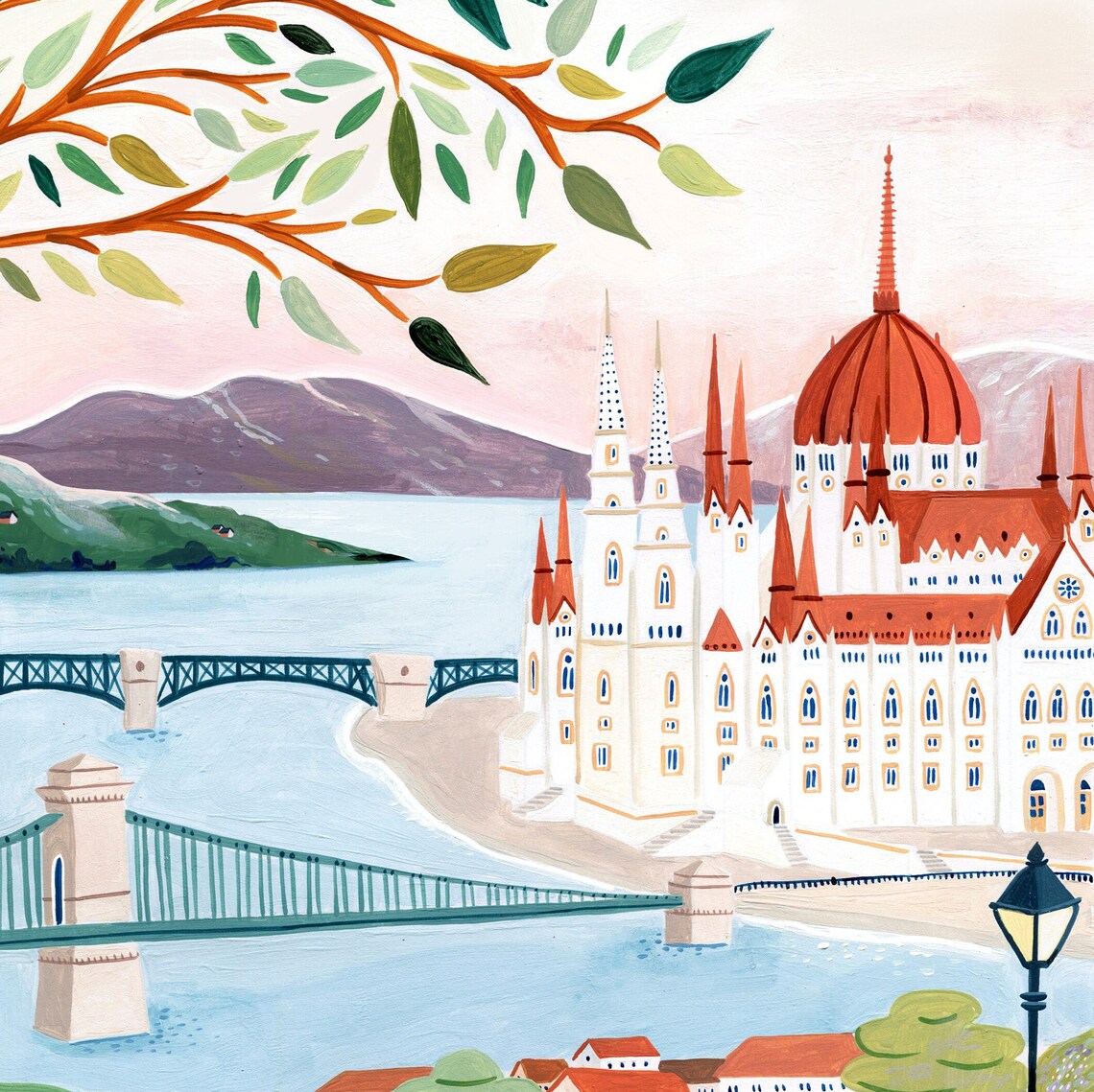 Budapest Travel Gift Home Decor Poster - Image 2