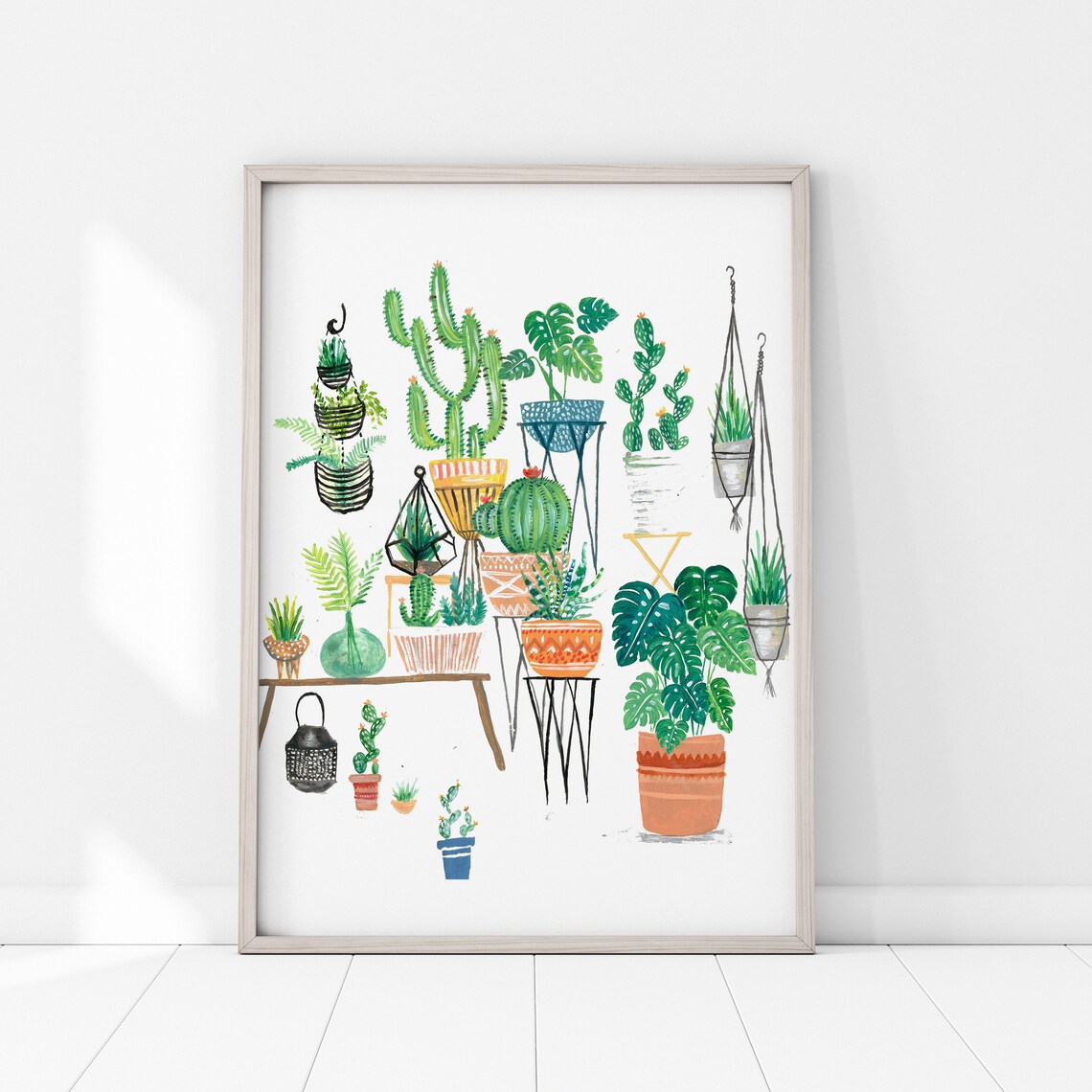 Cactus Botanical Illustration Art Print, Boho - Image 4