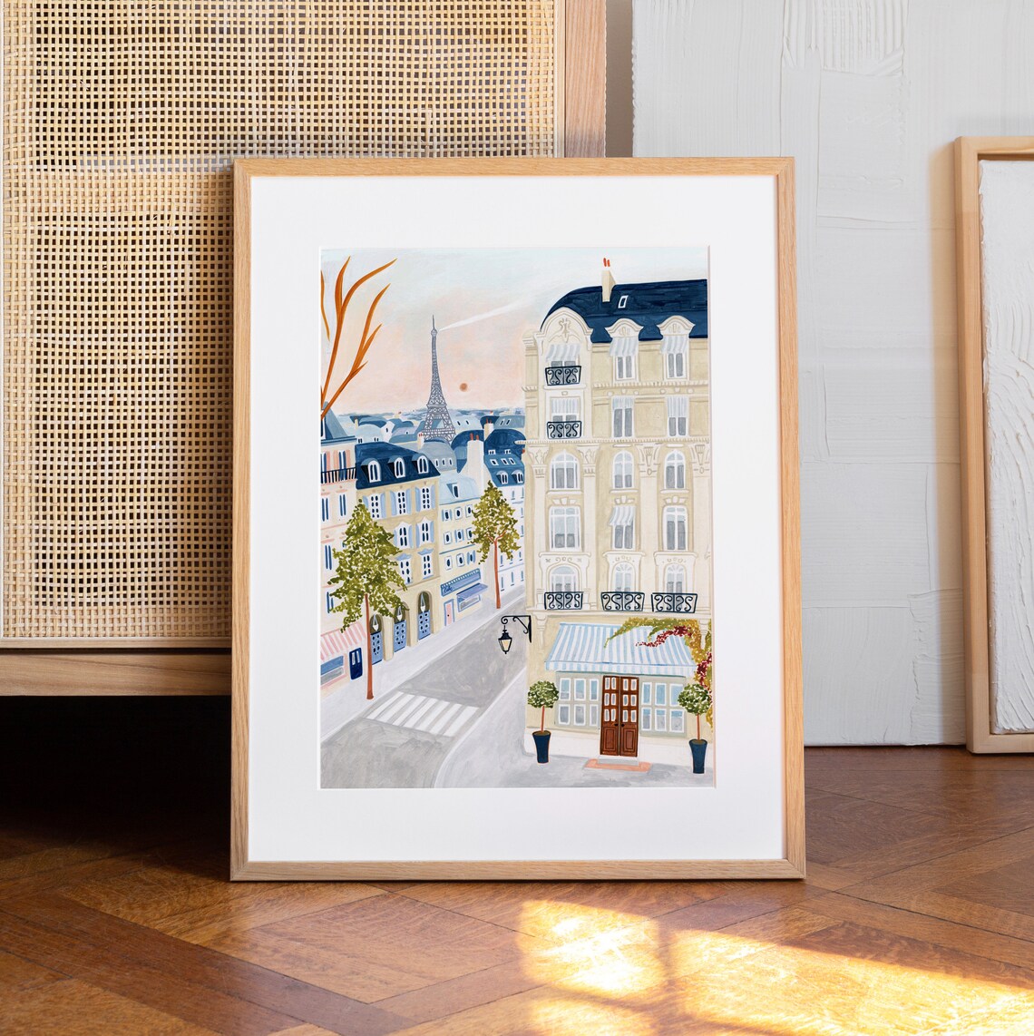 Paris Eiffel Tower Travel Poster, Parisian Decor - Image 4