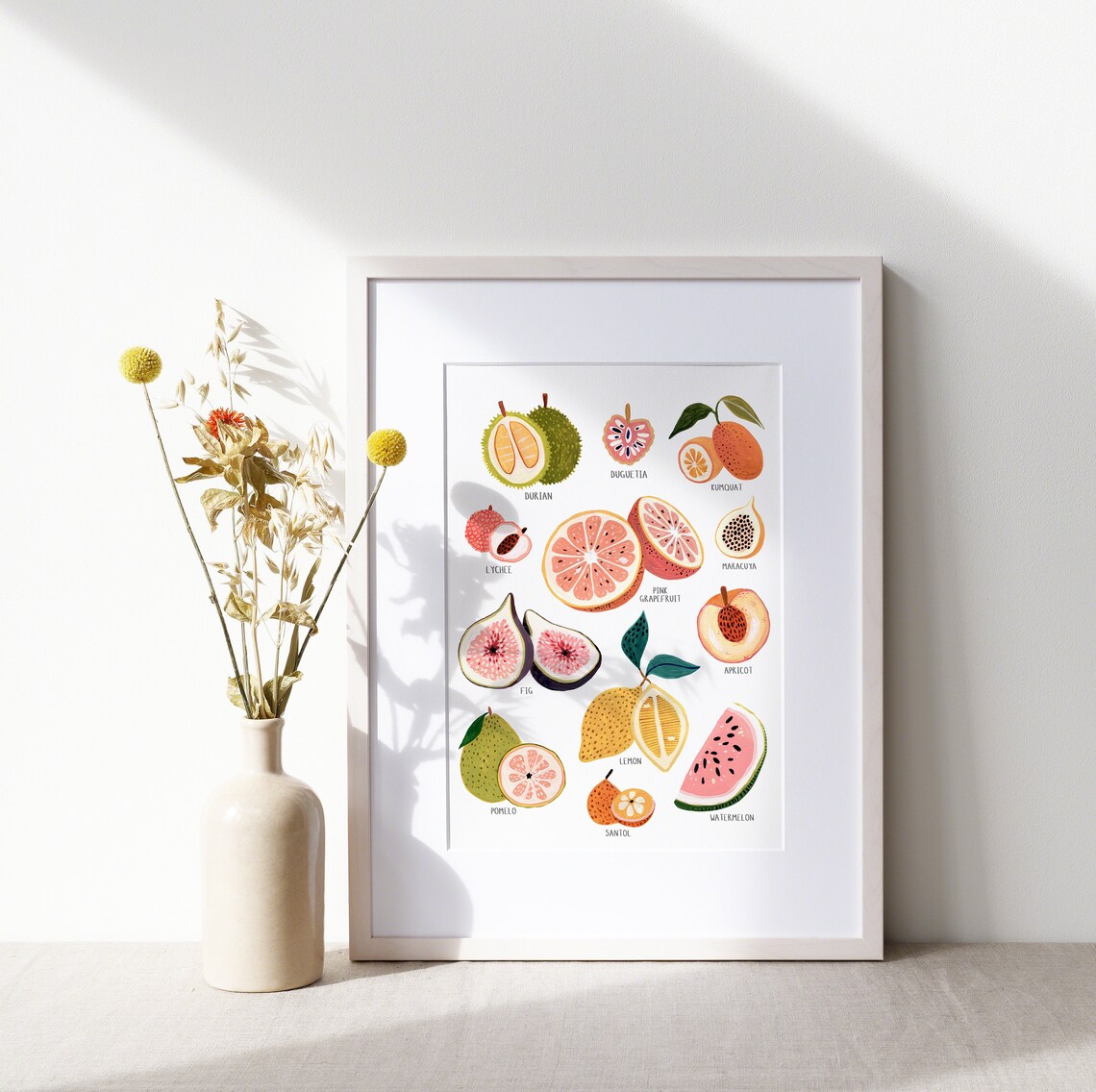 Fruit Collection Print, Kitchen Botanical Art - Image 5