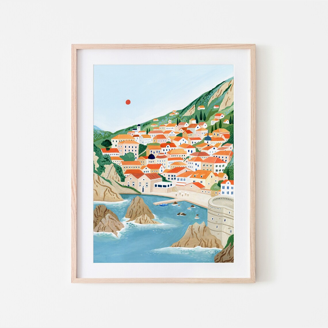 Dubrovnik Travel Gift Home Decor Poster Print