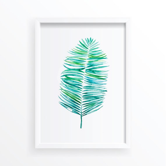 Palm Leaf Botanical Watercolour Art Print