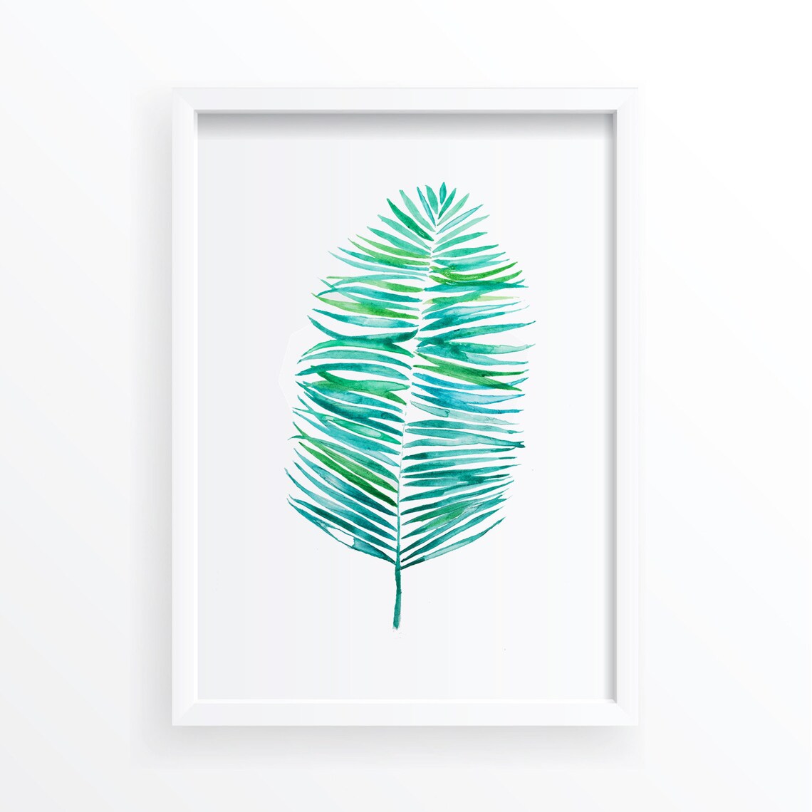 Palm Leaf Botanical Watercolour Art Print