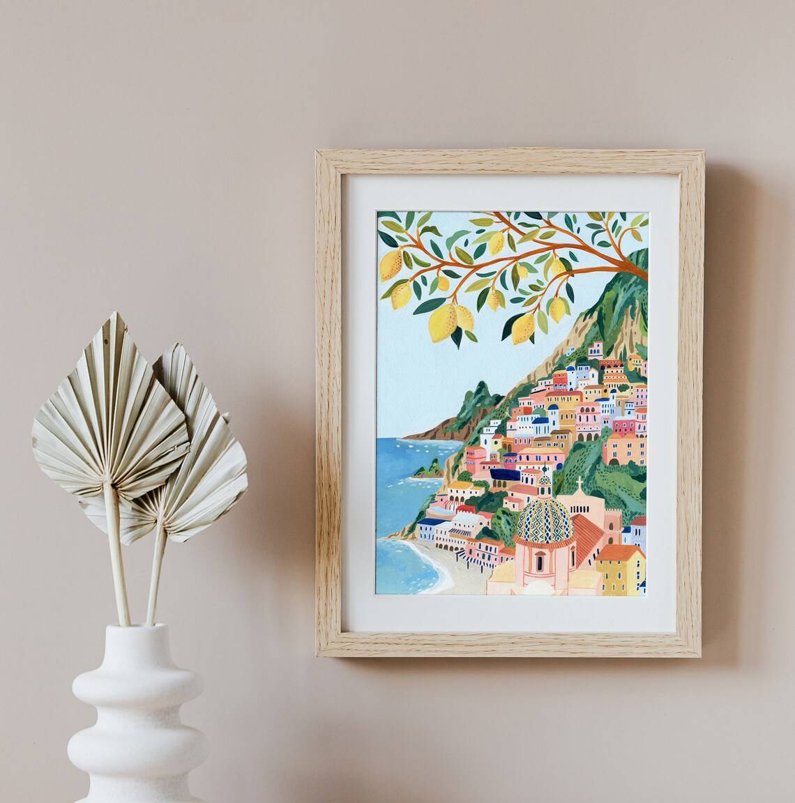 Positano Amalfi Coast Travel Poster, Italy - Image 3