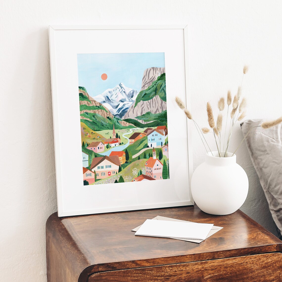Switzerland Mountain Travel Poster, Grindelwald Lauterbrunnen - Image 4