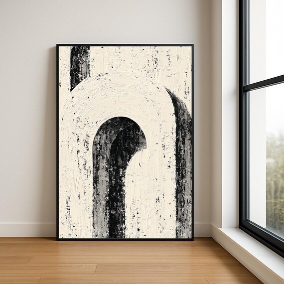 High Resolution Arch Abstract Oil Painting