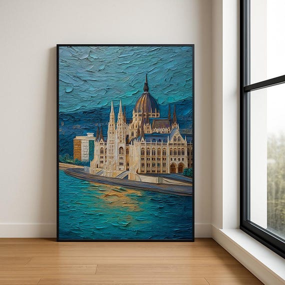 High Resolution Landmark Oil Painting