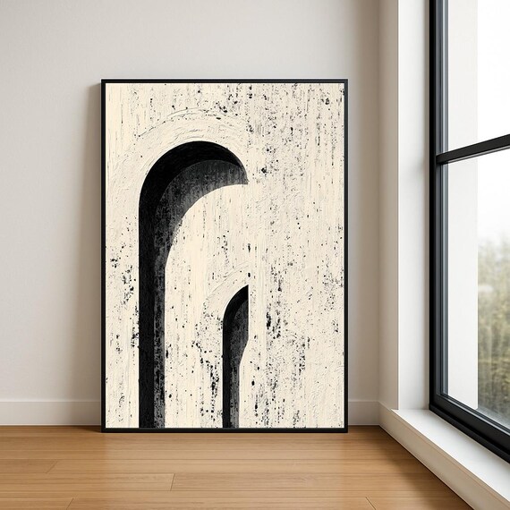 High Resolution Arch Abstract Oil Painting