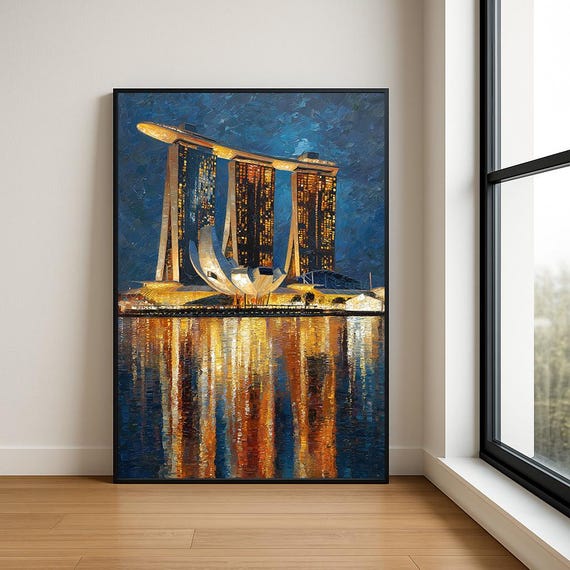 High Resolution Landmark Oil Painting