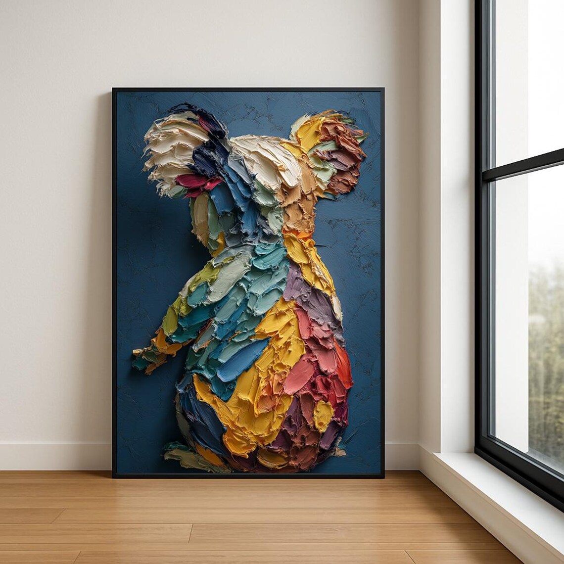 Colorful Koala Art Print Animal Wall Decor