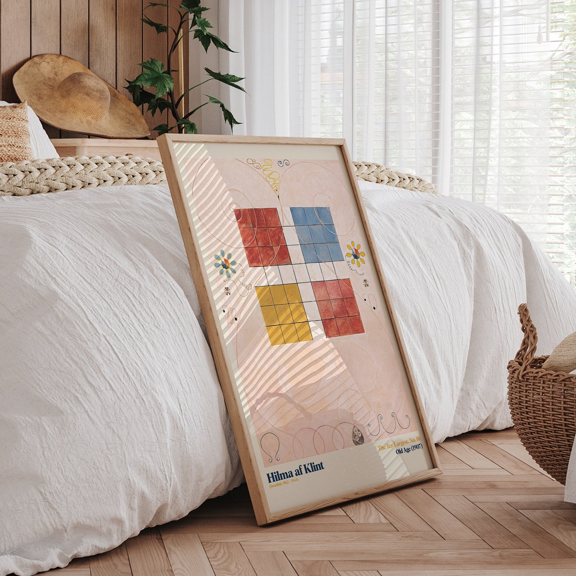 Hilma af Klint Ten Largest No 10 Old Age Grid Modern Art Poster - Image 4