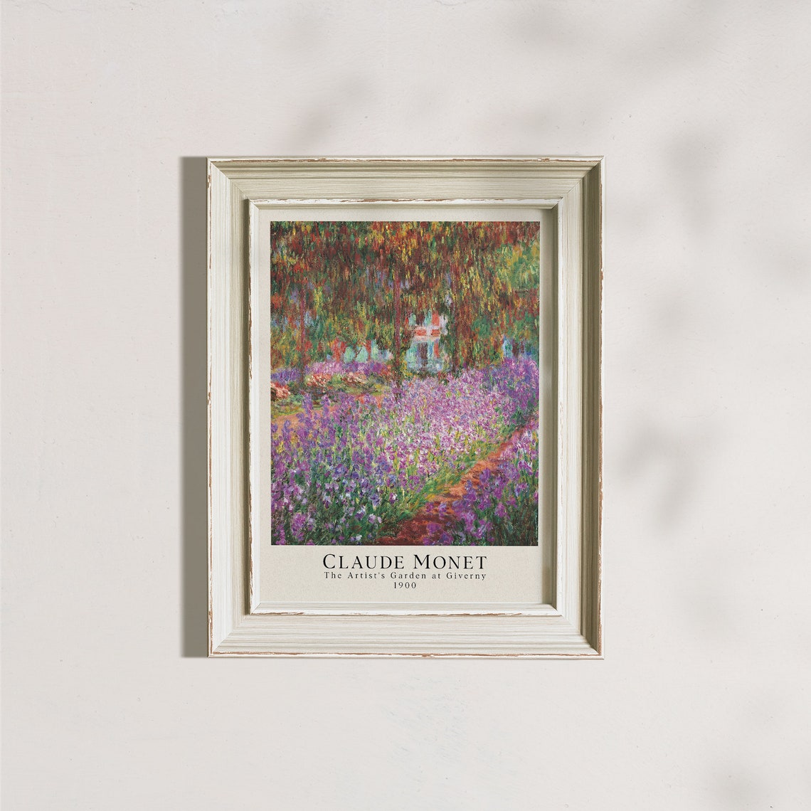 Claude Monet Artists Garden at Giverny 1900 Purple Iris Field Poster - Image 2